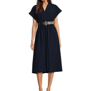 NWT Calvin Klein Navy Dress with Belt Small